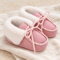 Soft-Sole Baby Snow Boots — Pink studio photo