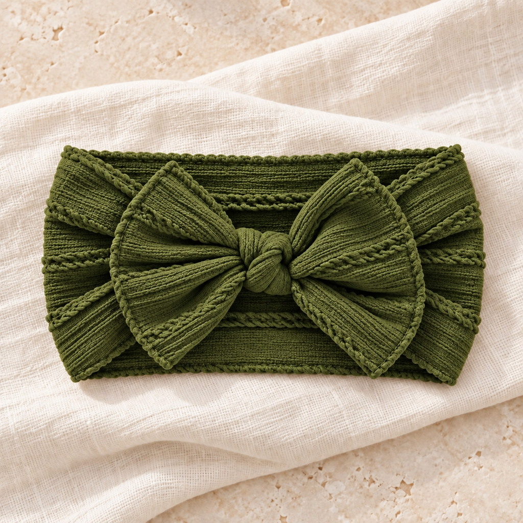 Green studio product photograph