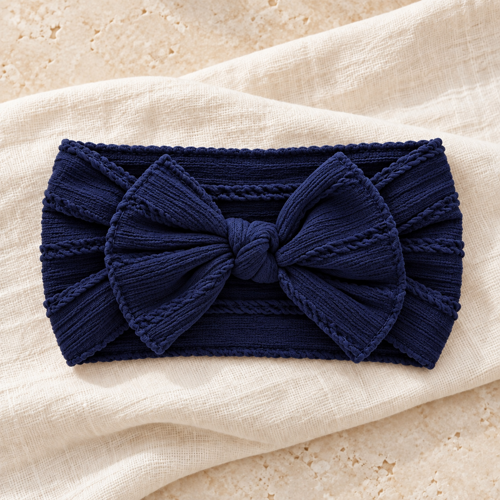 Navy blue studio product photograph