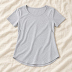 Tots & Moms nursing T-shirt — GRAY — product photograph