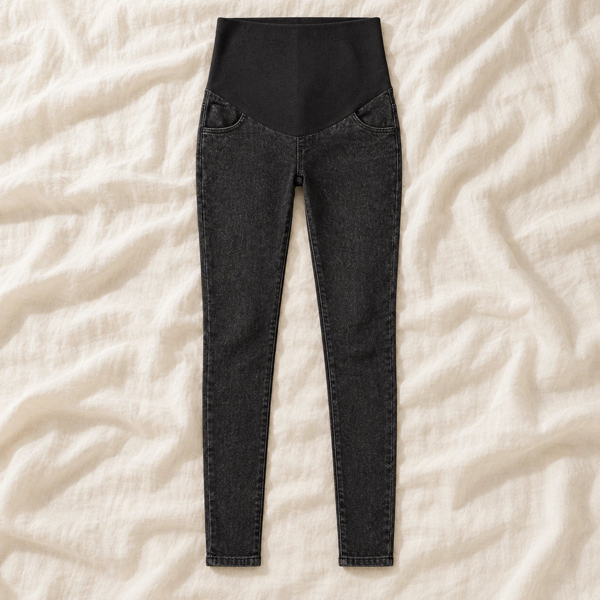 Tots & Moms maternity jeans — Black — Plain, product view