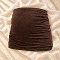 Stretch Maternity Support Band, brown, on cream linen