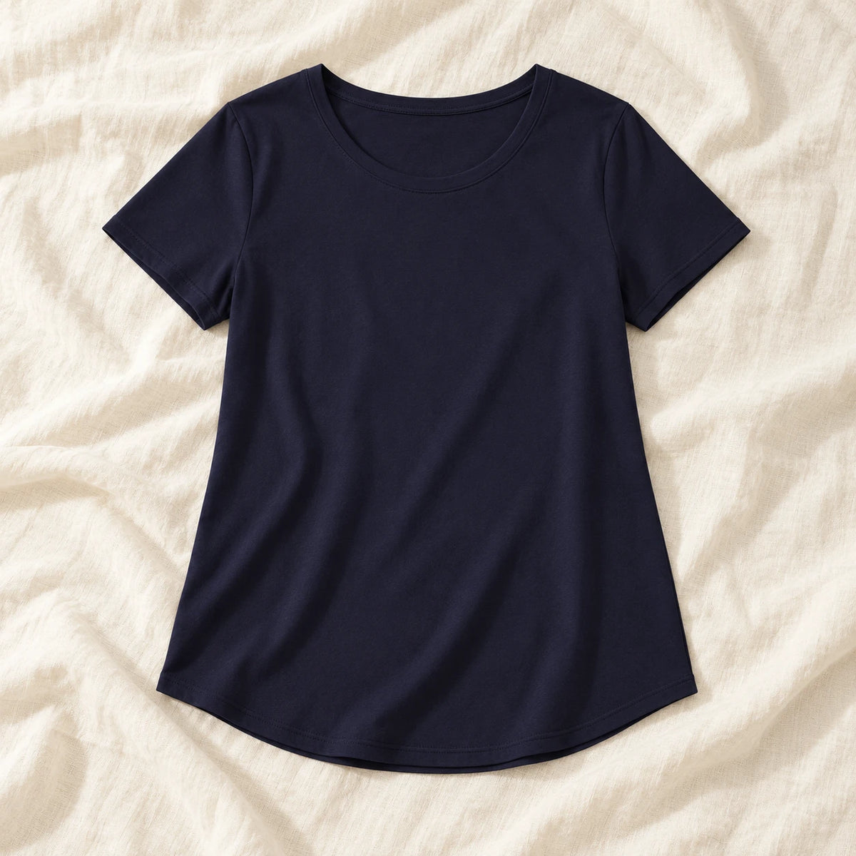 Tots & Moms nursing T-shirt — dark blue — product photograph