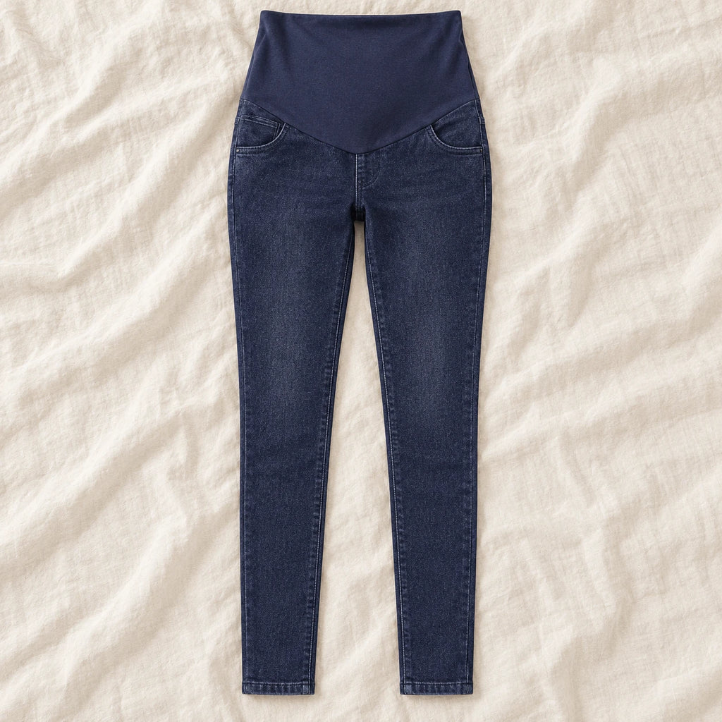 Tots & Moms maternity jeans — Indigo — Plain, product view