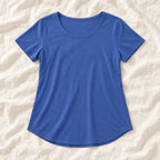 Tots & Moms nursing T-shirt — Blue — product photograph
