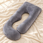 Tots & Moms full-body maternity pillow — G grey pillow — product photograph