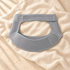Adjustable Maternity Abdominal Support Belt, Light Grey, product on cream linen