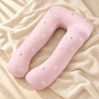 Full-Body Pregnancy Pillow — 130 × 70 cm, A, on cream linen