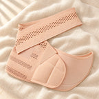 Adjustable Maternity Belly Band, Nude-B, product on cream linen