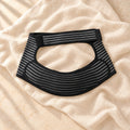 Adjustable Maternity Abdominal Support Belt, black, on cream linen