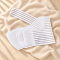 Hook-and-Loop Maternity Support Band, WHITE, on cream linen