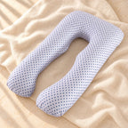 Full-Body Pregnancy Pillow — 130 × 70 cm, D, product on cream linen