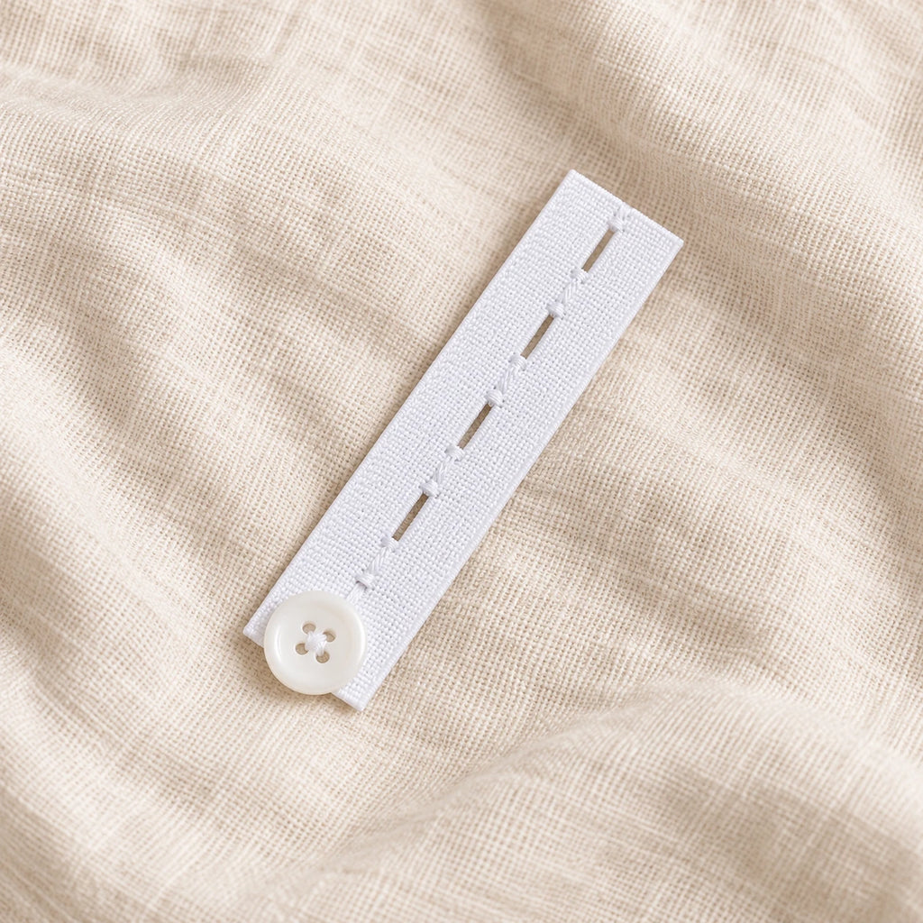 Tots & Moms button waistband extender — White — one representative piece