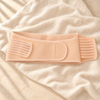 Maternity Waist Support Band — Beige, photographed on cream linen