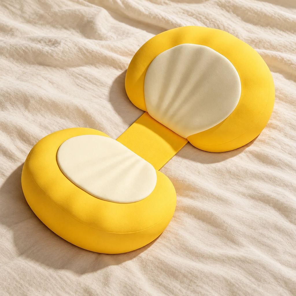 Memory-Foam Pregnancy Wedge Pillow — YELLOW — product detail