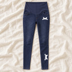 Tots & Moms maternity jeans — Indigo — Peeking Cat, product view