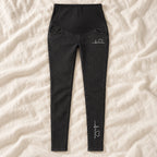 Tots & Moms maternity jeans — Black — Outline Heartbeat, product view