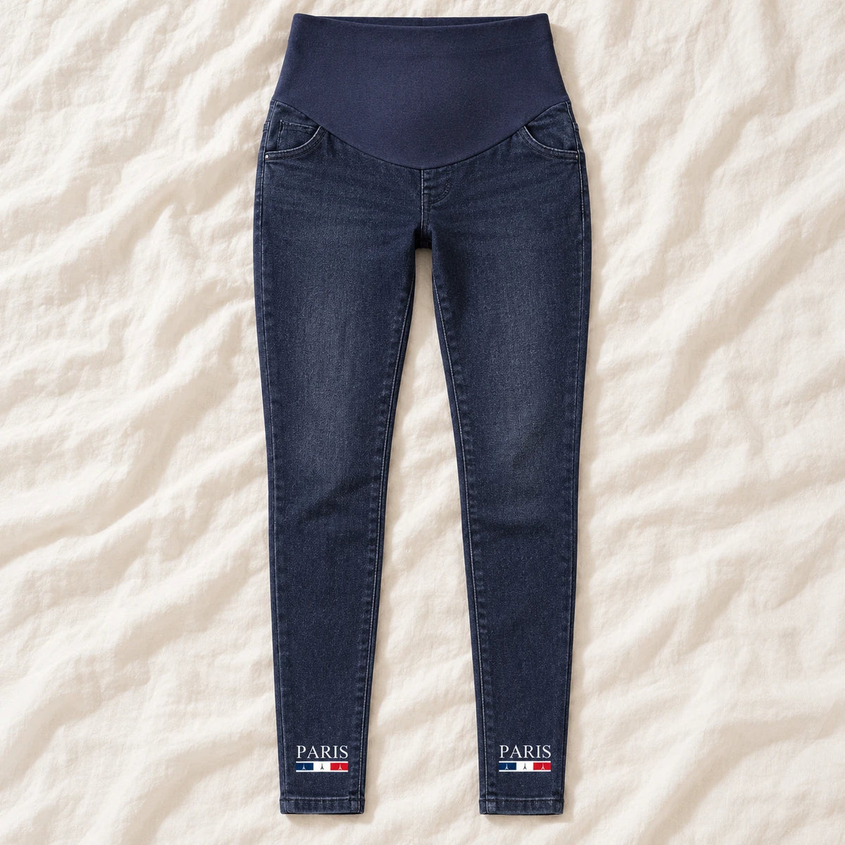 Tots & Moms maternity jeans — Indigo — Paris, product view