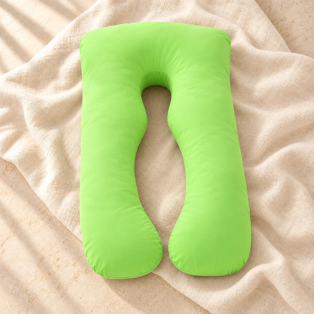 Full-Body Pregnancy Pillow — 130 × 70 cm, I, product on cream linen