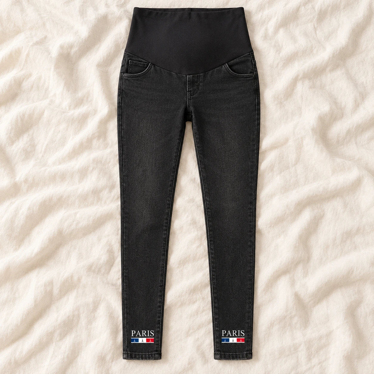 Tots & Moms maternity jeans — Black — Paris, product view