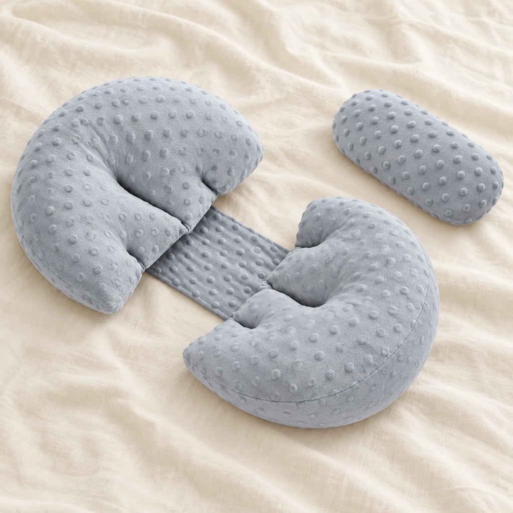 Pregnancy Pillow with Two Auxiliary Cushions — Gray — product detail