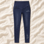 Tots & Moms maternity jeans — Indigo — Outline Heartbeat, product view
