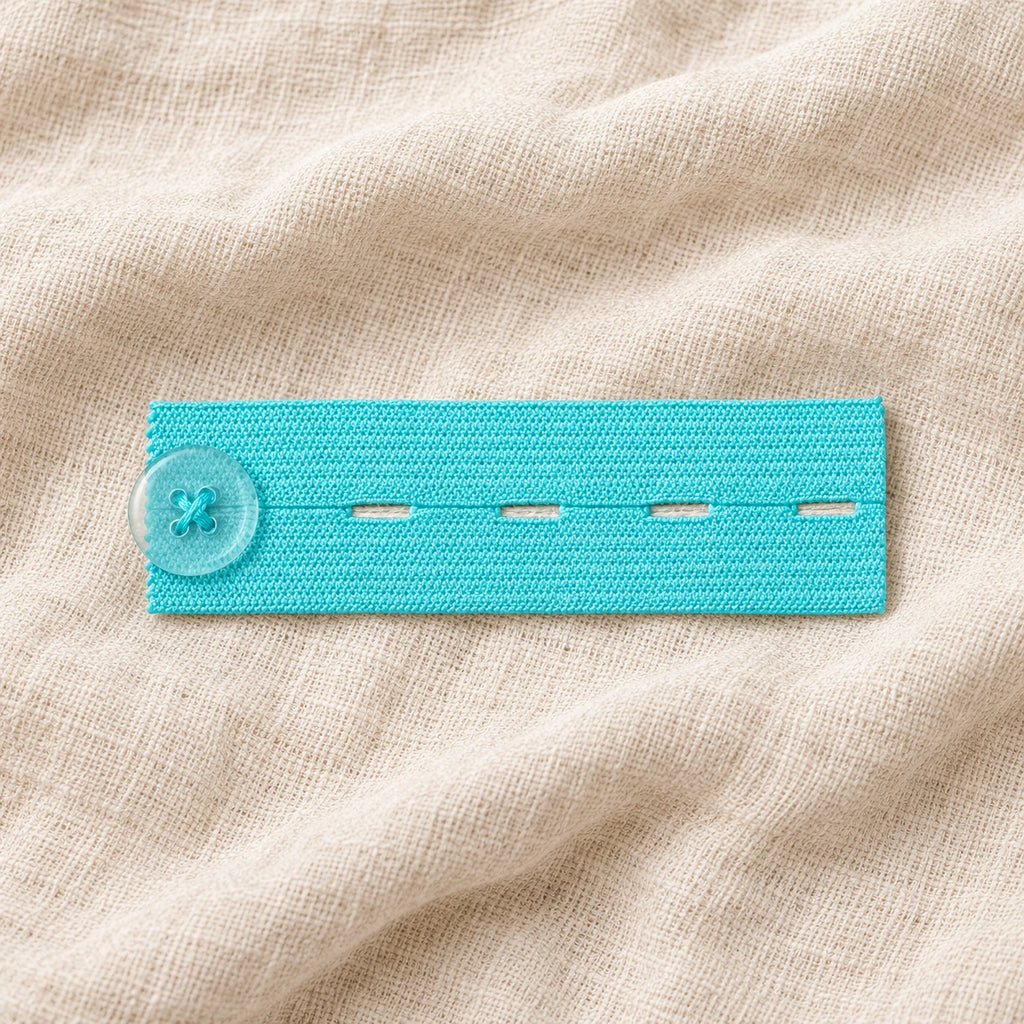 Tots & Moms button waistband extender — Blue — one representative piece
