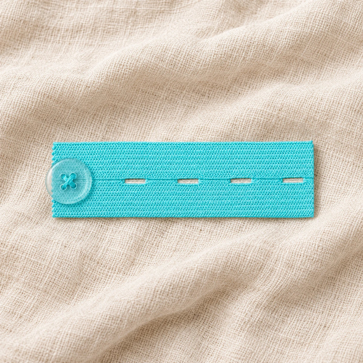 Tots & Moms button waistband extender — Blue — one representative piece