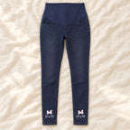 Tots & Moms maternity jeans — Indigo — Bow Cat, product view