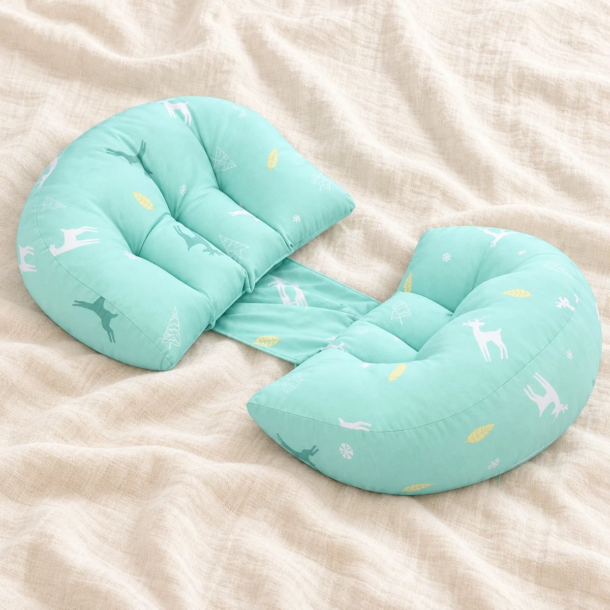 Adjustable Maternity Waist Support Pillow — Mint Deer — product detail