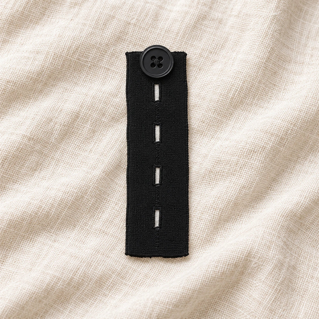 Tots & Moms button waistband extender — Black — one representative piece
