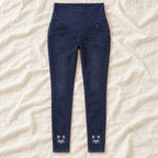 Tots & Moms maternity jeans — Indigo — Outline Cat, product view