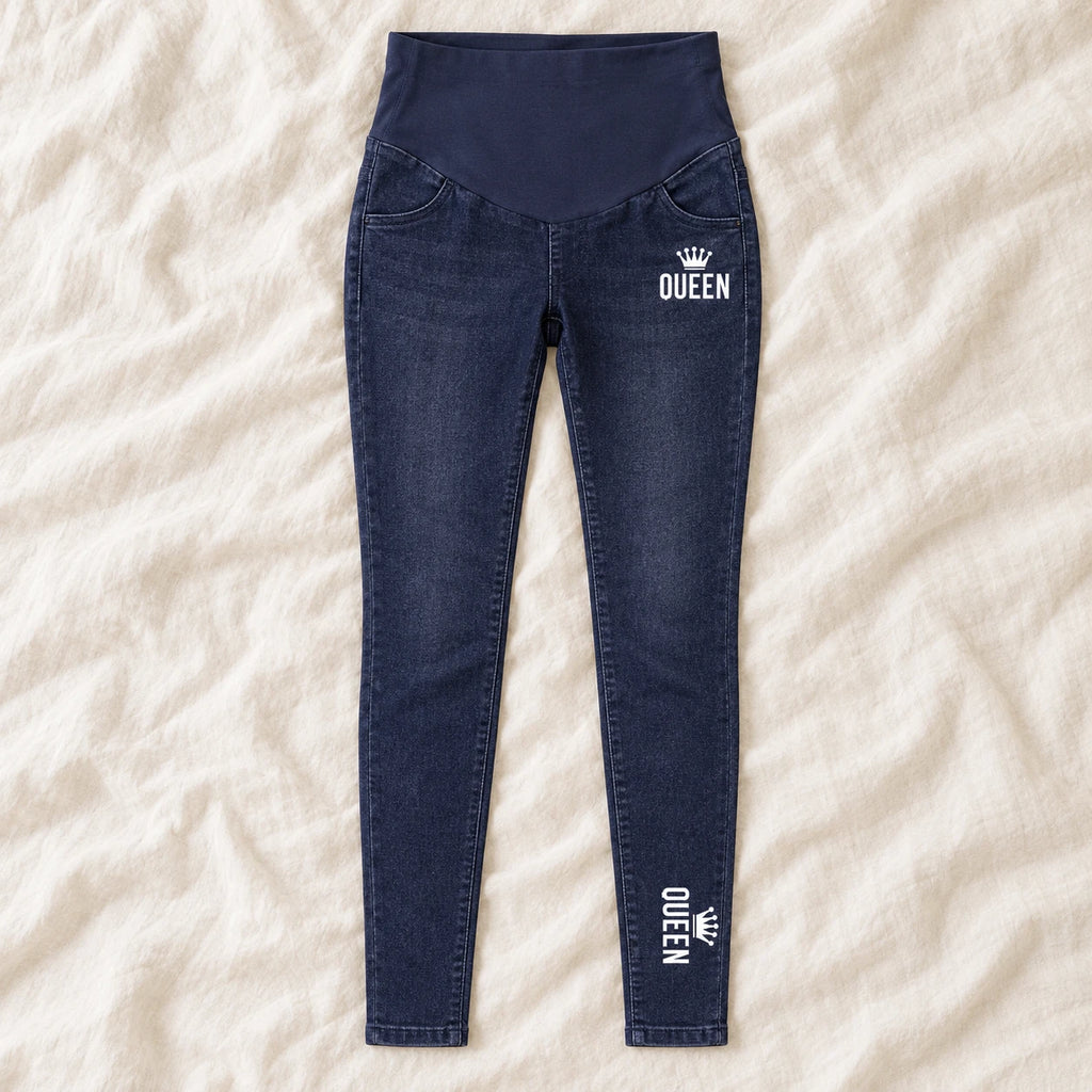 Tots & Moms maternity jeans — Indigo — Queen, product view