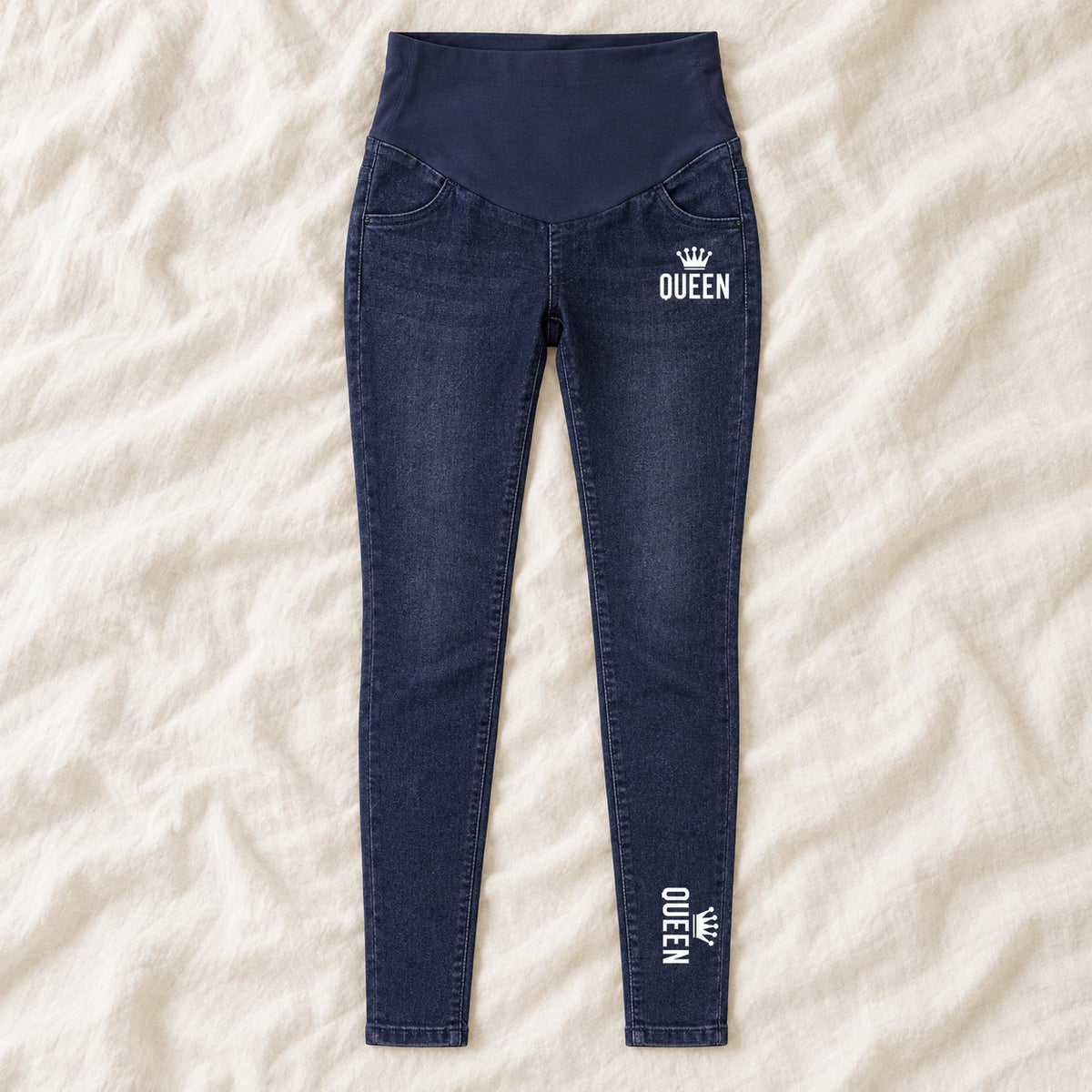 Tots & Moms maternity jeans — Indigo — Queen, product view