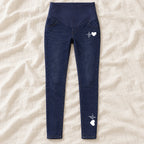 Tots & Moms maternity jeans — Indigo — Solid Heartbeat, product view