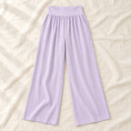 Lightweight Wide-Leg Maternity Trousers — Lavender — product detail