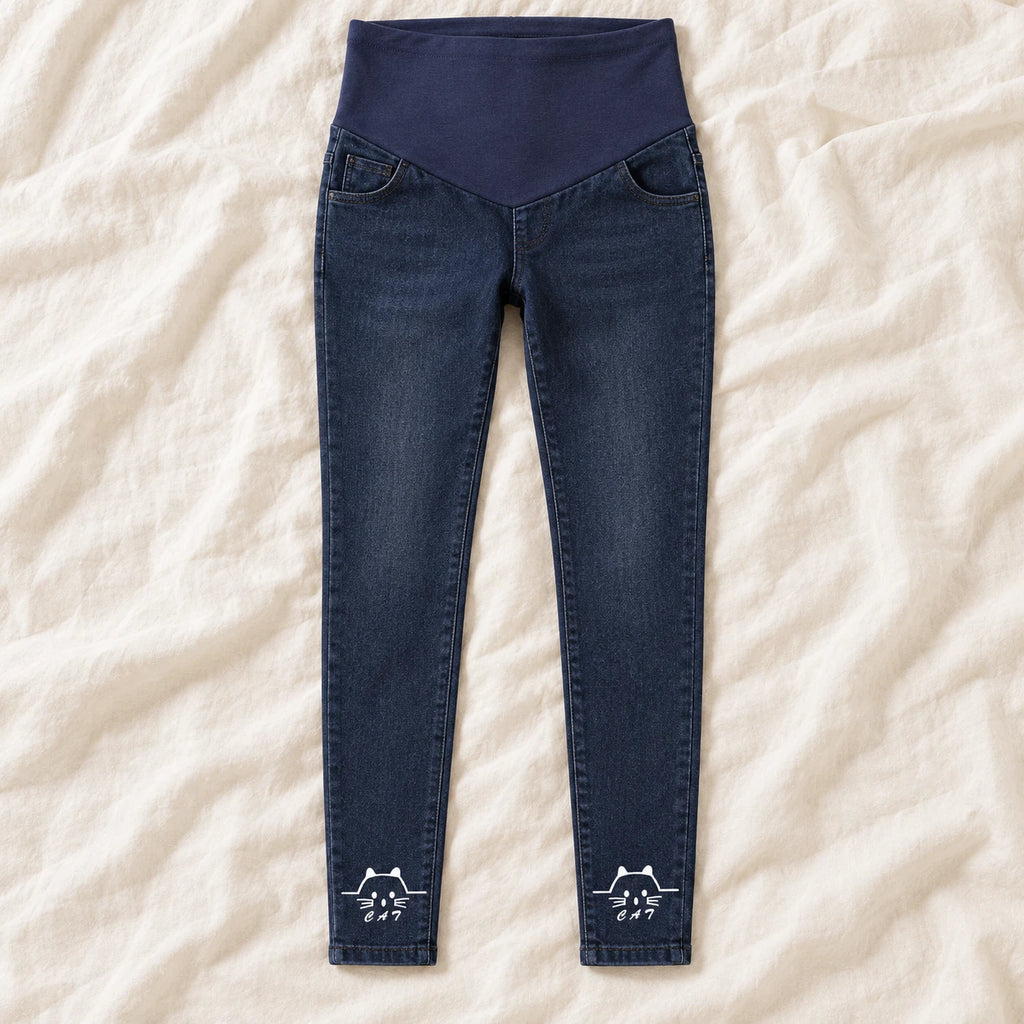 Tots & Moms maternity jeans — Indigo — Cat, product view