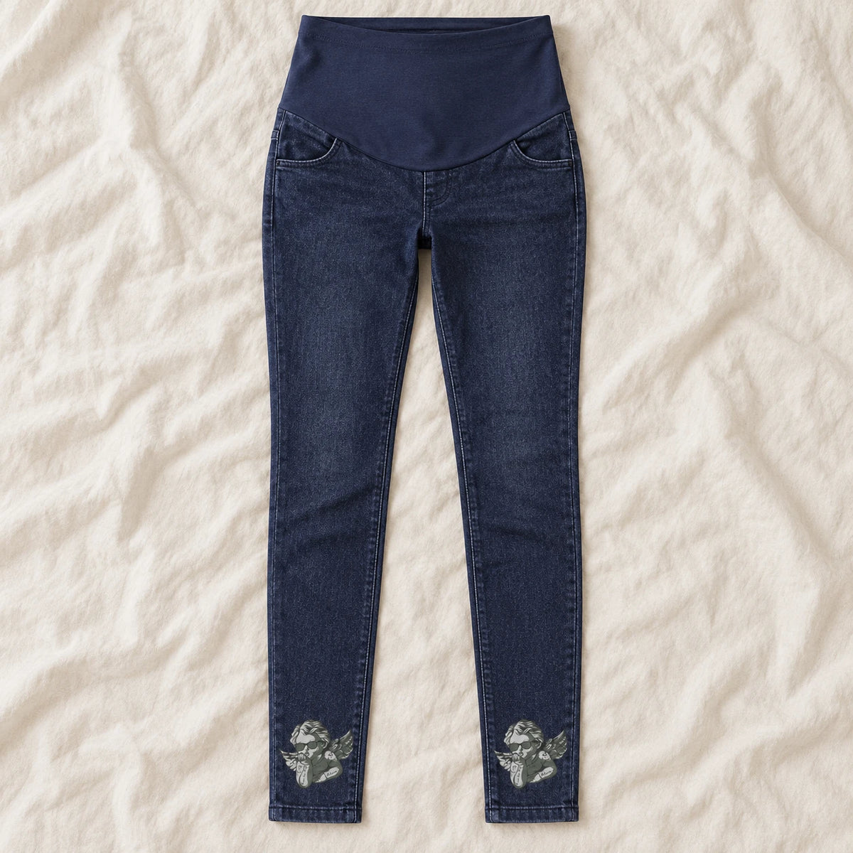 Tots & Moms maternity jeans — Indigo — Cherub, product view