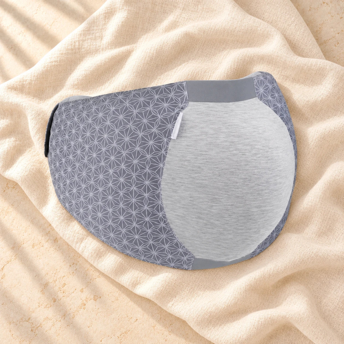 Breathable Prenatal Belly Support Band, A1, on cream linen