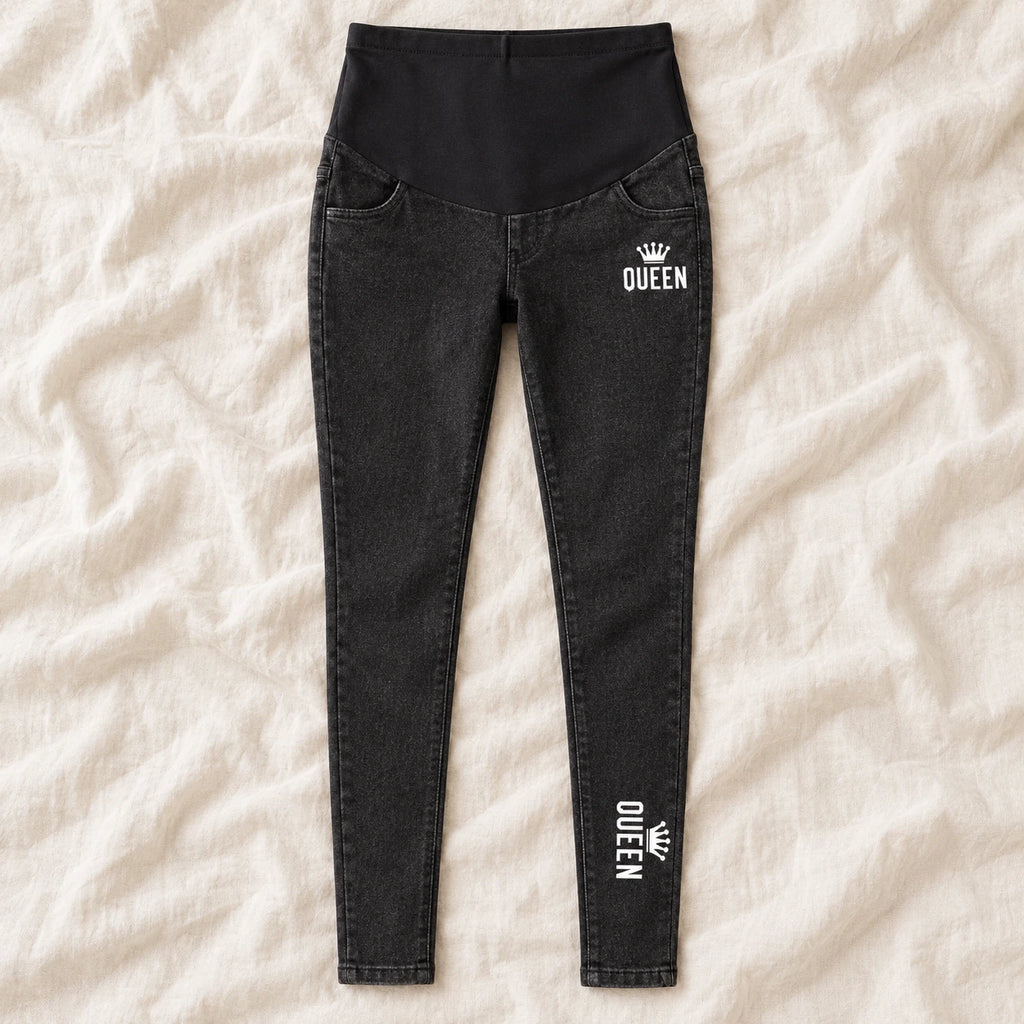 Tots & Moms maternity jeans — Black — Queen, product view