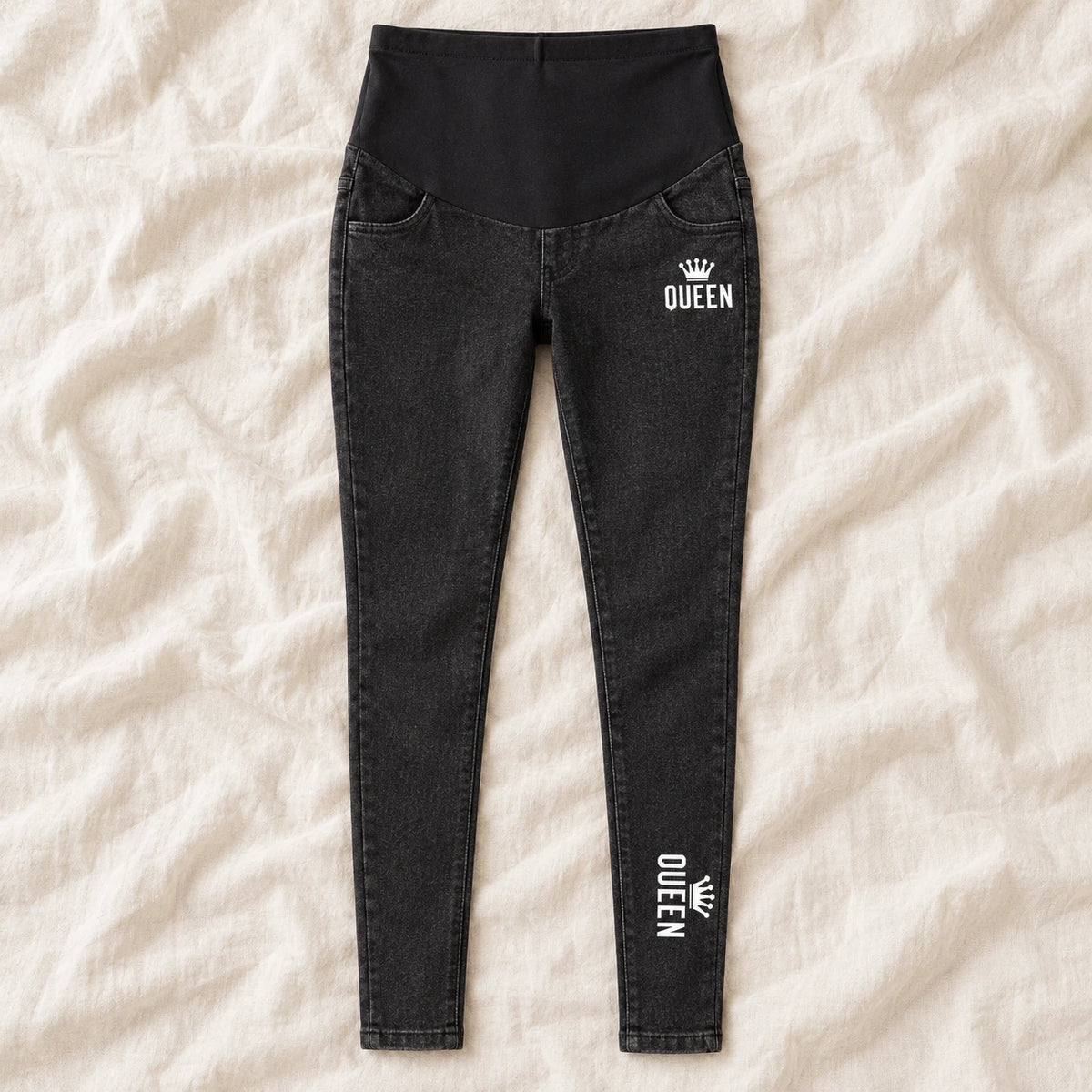 Tots & Moms maternity jeans — Black — Queen, product view