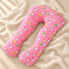Full-Body Pregnancy Pillow — 130 × 70 cm, E, product on cream linen