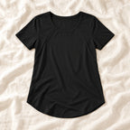 Tots & Moms nursing T-shirt — black — product photograph