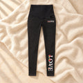 Tots & Moms maternity jeans — Black — Floral Love, product view
