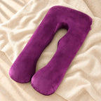 Full-Body Pregnancy Pillow — 130 × 70 cm, G, product on cream linen