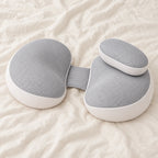 Compact Double-Wedge Maternity Support Pillow — Gray — product detail