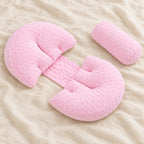 Pregnancy Pillow with Two Auxiliary Cushions — Pink — product detail