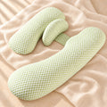 U-Shaped Side-Sleeping Pregnancy Pillow — Green — product detail