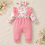 The Little Prints Baby Outfit Edit — Rose Pinafore Set baby outfit in boutique studio photograph