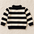 The Broad Stripe Knit Separates on ivory linen